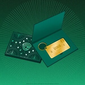 Wicked × Starbucks Gold Card + Keychain